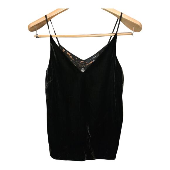 Atmosphere Velvet Lace Whimsigoth Womens Tank Top Black Size 4 Gothic Romantic - Picture 1 of 8